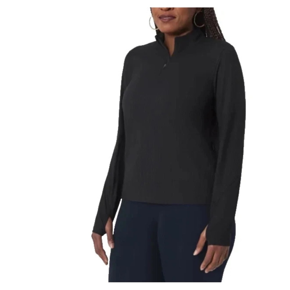 Mondetta Women's  Active Ribbed 1/4 zip top